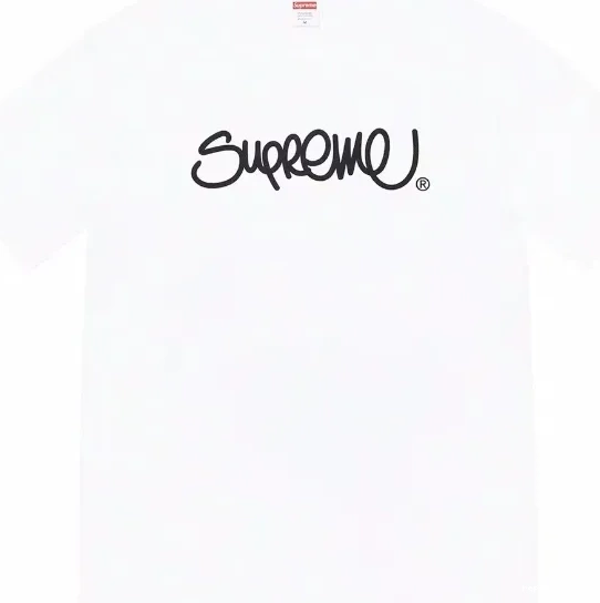 M sleeved and S Straw Round Tee Neck XL 22ss Short Black L Handstyle Line Logo Font White T-shirt 0620